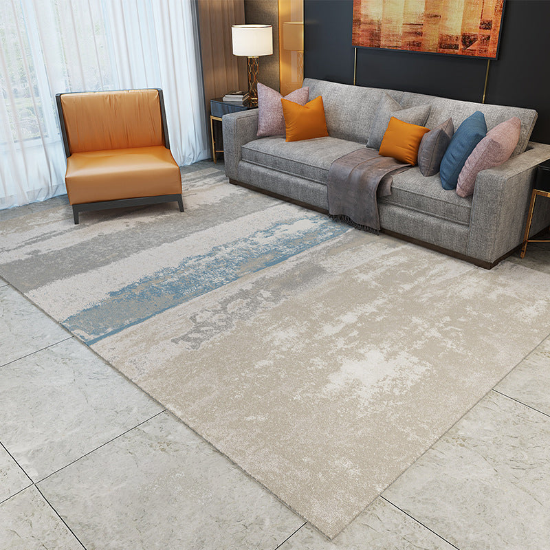 Skorter | Cyberpunk Rusty Look Area Rug Multi Color Polypropylene Rug Stain Resistant Non-Slip Washable Area Carpet for Guest Room