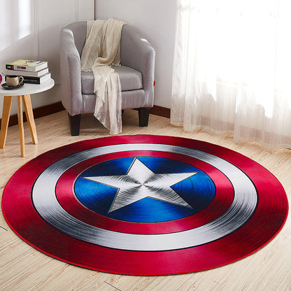 Skorter | Creative Boys Bedroom Rug Multi Colors Optical Illusion Rug Polypropylene Non-slip Pet-friendly Washable Rug