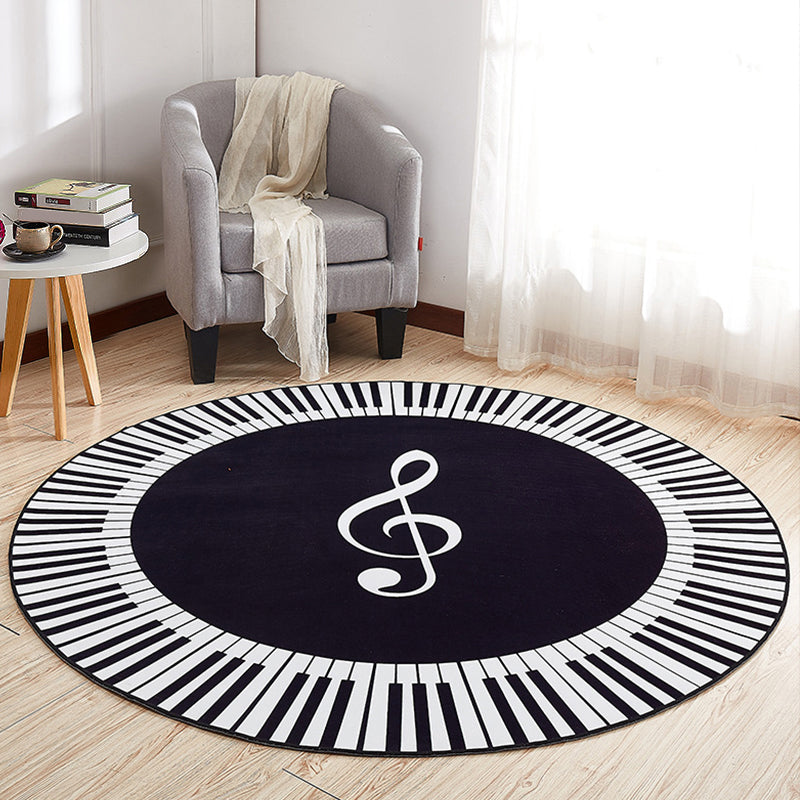 Skorter | Cool Multi-Colored Novelty Rug Synthetic 3D Illusion Rug Machine Washable Non-Slip Pet-Friendly Rug for the Living Room