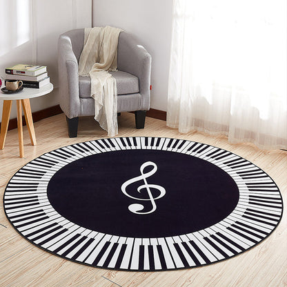 Skorter | Cool Multi-Colored Novelty Rug Synthetic 3D Illusion Rug Machine Washable Non-Slip Pet-Friendly Rug for the Living Room