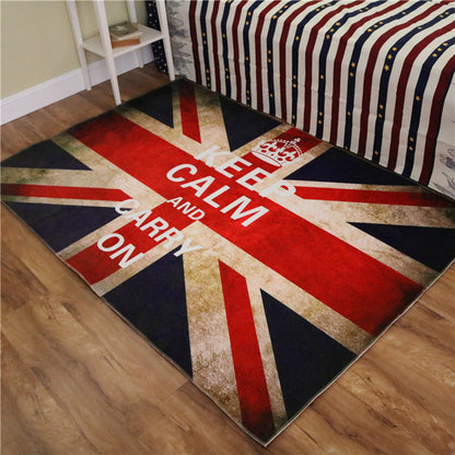 Skorter | Amazing Multicolor Natural Landscape Carpet Polyester Modern Carpet Stain Resistant Washable Non-Slip Back Carpet for Family Room
