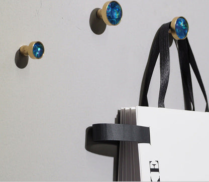 Skorter | Copper decorative stone wall hook – Elegant brass accent for modern interiors