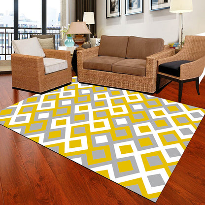 Skorter | Black and White Novelty Rug Polypropylene Optical Illusions Geometric Carpet Stain Resistant Pet Friendly Non Slip Rug for Home