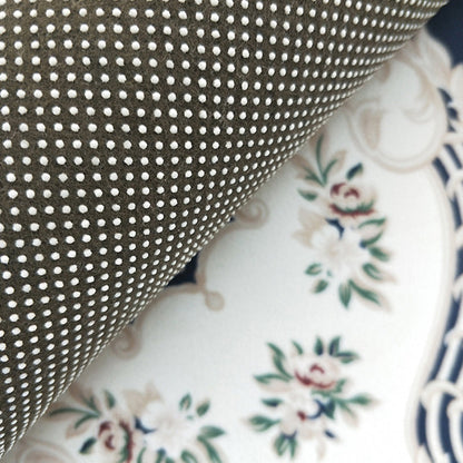 Skorter | Beautiful Peony Print Rug Multicolor Classic Rug Polypropylene Non-slip Machine Washable Stain Resistant Rug for the Room