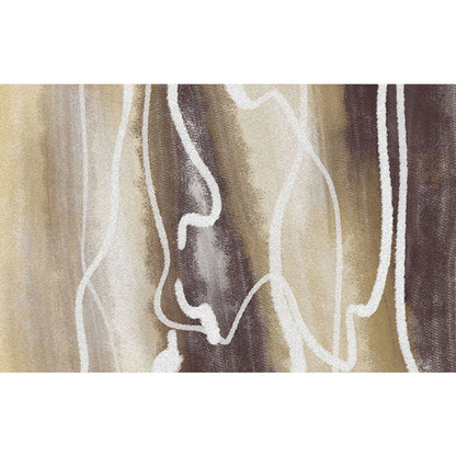 Skorter | Calming Multi Colors Nordic Rug Synthetic Geometric Rug Washable Stain Resistant Non-Slip Backing Rug for Living Room