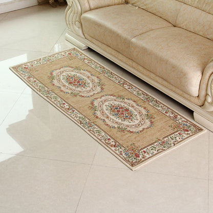 Skorter | Empire Peony Rug Multicolor Traditional Rug Synthetic Pet-Friendly Non-Slip Stain-Resistant Runner Rug for Home