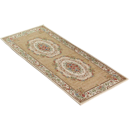 Skorter | Empire Peony Rug Multicolor Traditional Rug Synthetic Pet-Friendly Non-Slip Stain-Resistant Runner Rug for Home