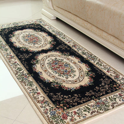 Skorter | Empire Peony Rug Multicolor Traditional Rug Synthetic Pet-Friendly Non-Slip Stain-Resistant Runner Rug for Home