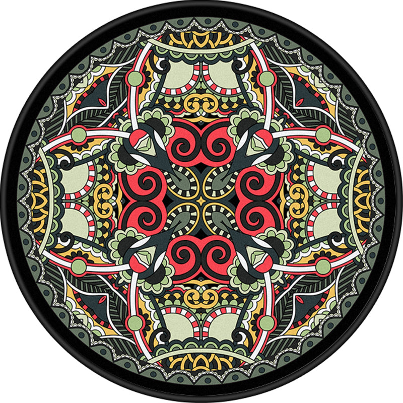 Skorter | European Moroccan Carpet Multicolor symmetrical pattern carpet non-slip pet-friendly machine washable carpet for the bedroom