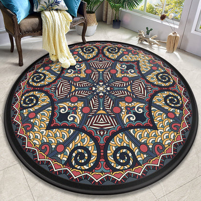 Skorter | European Moroccan Carpet Multicolor symmetrical pattern carpet non-slip pet-friendly machine washable carpet for the bedroom