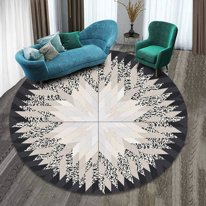 Skorter | Colorfully patterned folk art printed carpet polyester Moroccan carpet with non-slip backing pet-friendly machine washable carpet for guest room