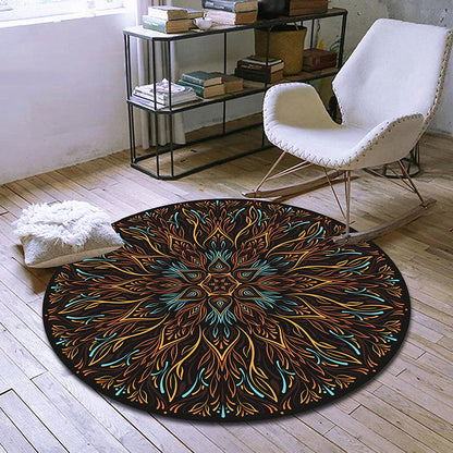Skorter | Exclusive Moroccan Rug Multi Color Tribal Flower Rug pet-friendly machine washable non-slip rug for room
