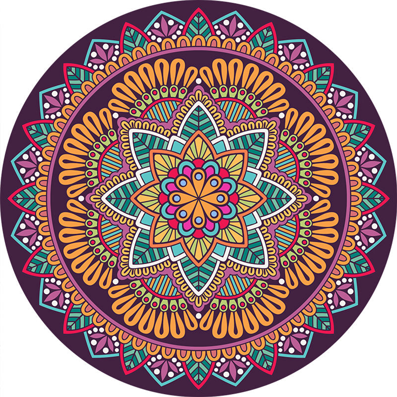 Skorter | Exclusive Moroccan Rug Multi Color Tribal Flower Rug pet-friendly machine washable non-slip rug for room