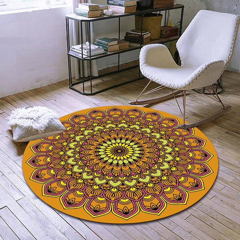 Skorter | Exclusive Moroccan Rug Multi Color Tribal Flower Rug pet-friendly machine washable non-slip rug for room
