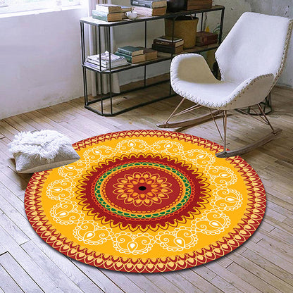 Skorter | Exclusive Moroccan Rug Multi Color Tribal Flower Rug pet-friendly machine washable non-slip rug for room
