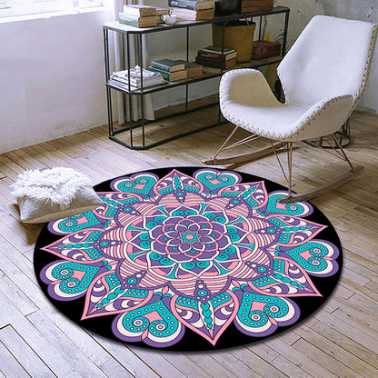 Skorter | Exclusive Moroccan Rug Multi Color Tribal Flower Rug pet-friendly machine washable non-slip rug for room