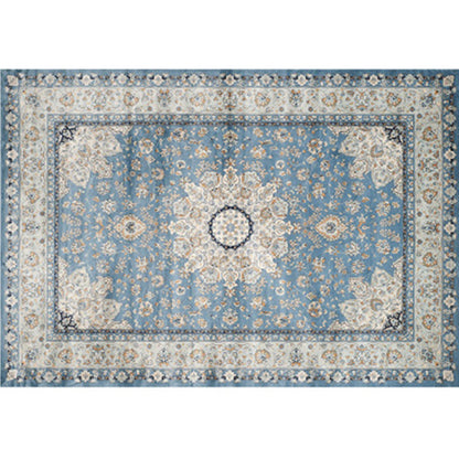 Skorter | Empire Print Rug Multicolored Moroccan Rug Polyester Non-Slip Back Machine Washable Pet-Friendly Rug for Living Room