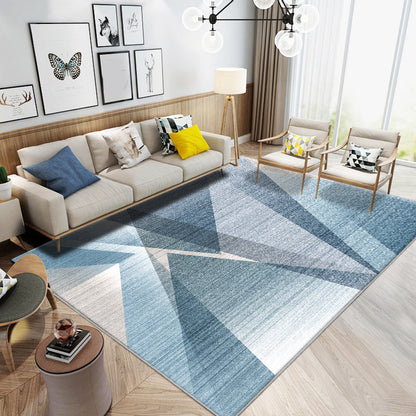 Skorter | Nice 3D Effect Triangle Rug Multicolor Contemporary Rug Polypropylene Machine Washable Pet Friendly Non-Slip Rug for Home