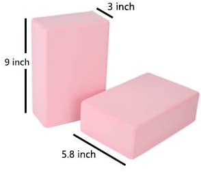 Skorter | DOTSOG 2pcs Yoga Blocks and Strap Set Brick Foam Yoga Brick Support Deepen for Yoga Pilates Yoga Accessories