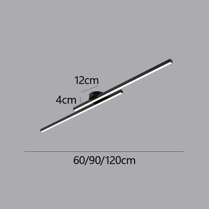 Skorter | Modern Aluminium Semi Flush Mount LED Ceiling Light | Minimalist Design for Living Room. Bedroom & Hallway