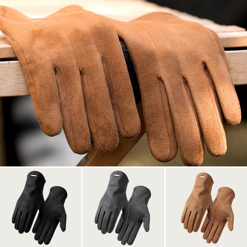 Skorter | Cold-resistant suede gloves