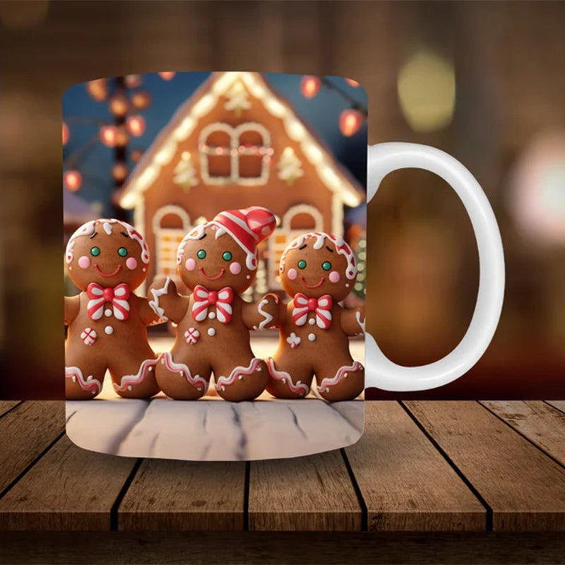 skorter | 3d Snowman Ceramic Mug - Fun Christmas Gift