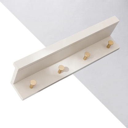 Skorter | Huxley Wall Shelf with Gold Hooks