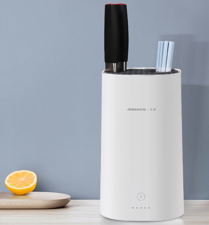 Skorter | Automatic Intelligent Disinfection Drying Knife Holder with UV Disinfection, High-Temperature Drying, Large Capacity, Washable Module & Energy Saving