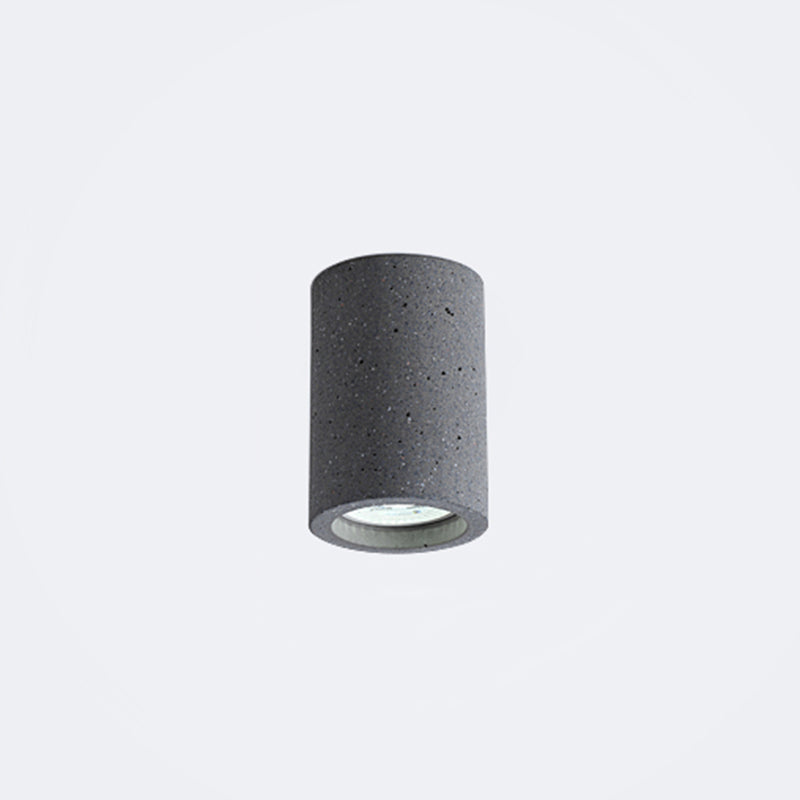 Skorter | Cement Cylinder LED Ceiling Lamp - Minimalist Design