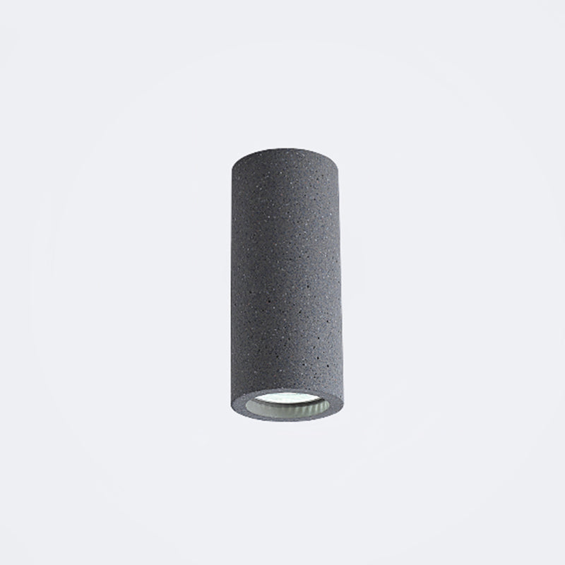 Skorter | Cement Cylinder LED Ceiling Lamp - Minimalist Design