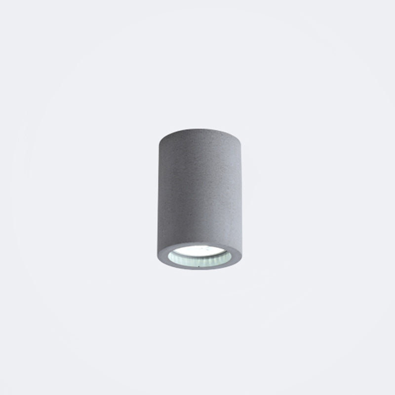 Skorter | Cement Cylinder LED Ceiling Lamp - Minimalist Design