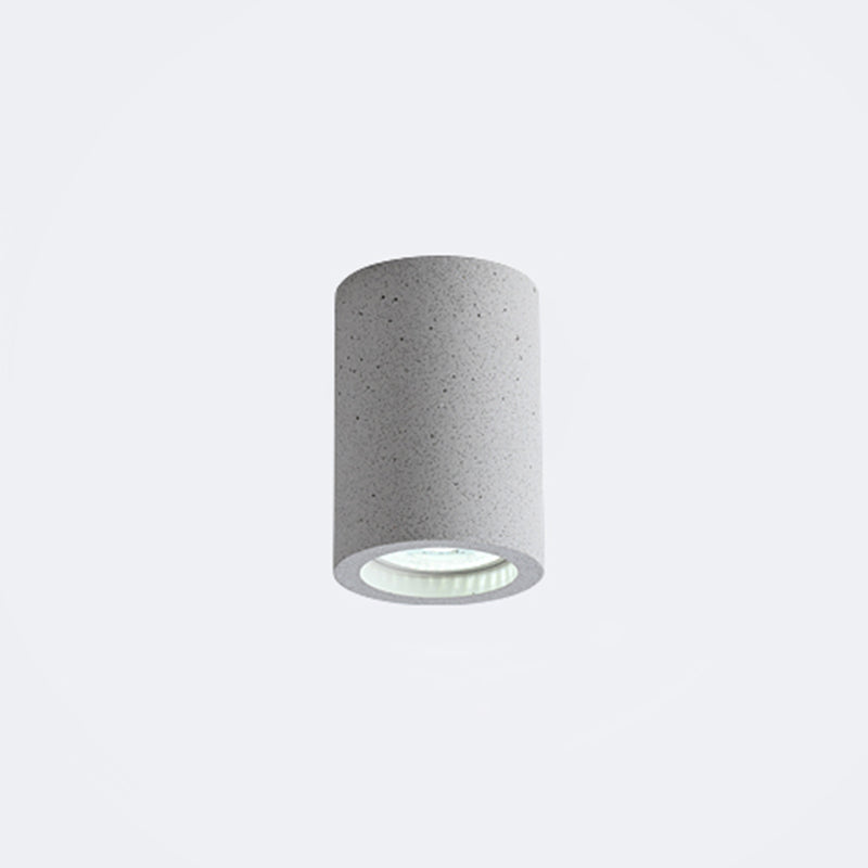 Skorter | Cement Cylinder LED Ceiling Lamp - Minimalist Design