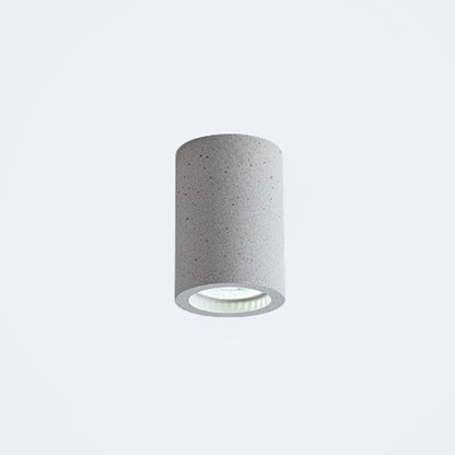 Skorter | Cement Cylinder LED Ceiling Lamp - Minimalist Design
