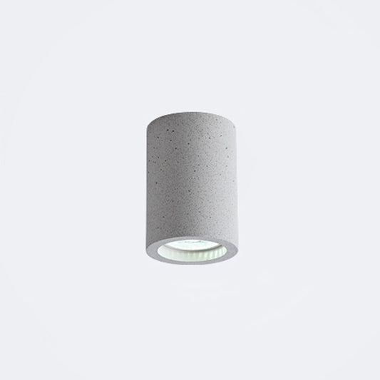 Skorter | Cement Cylinder LED Ceiling Lamp - Minimalist Design