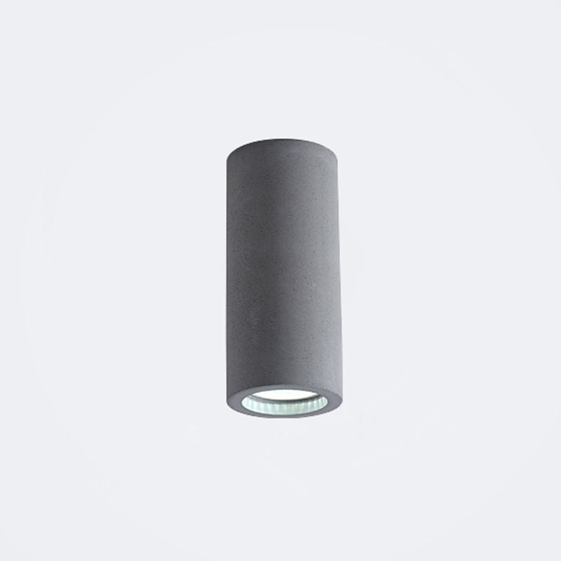 Skorter | Cement Cylinder LED Ceiling Lamp - Minimalist Design