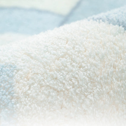 Skorter | Beautiful Cartoon Printed Carpet Multi-Colored Lambswool Area Rug Washable Non-Slip Area Rug for Children's Room