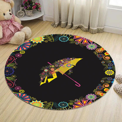 Skorter | Abstract Bedroom Rug Multicolor Cartoon Animal Print Indoor Rug Polypropylene Non-Slip Pet-Friendly Rug