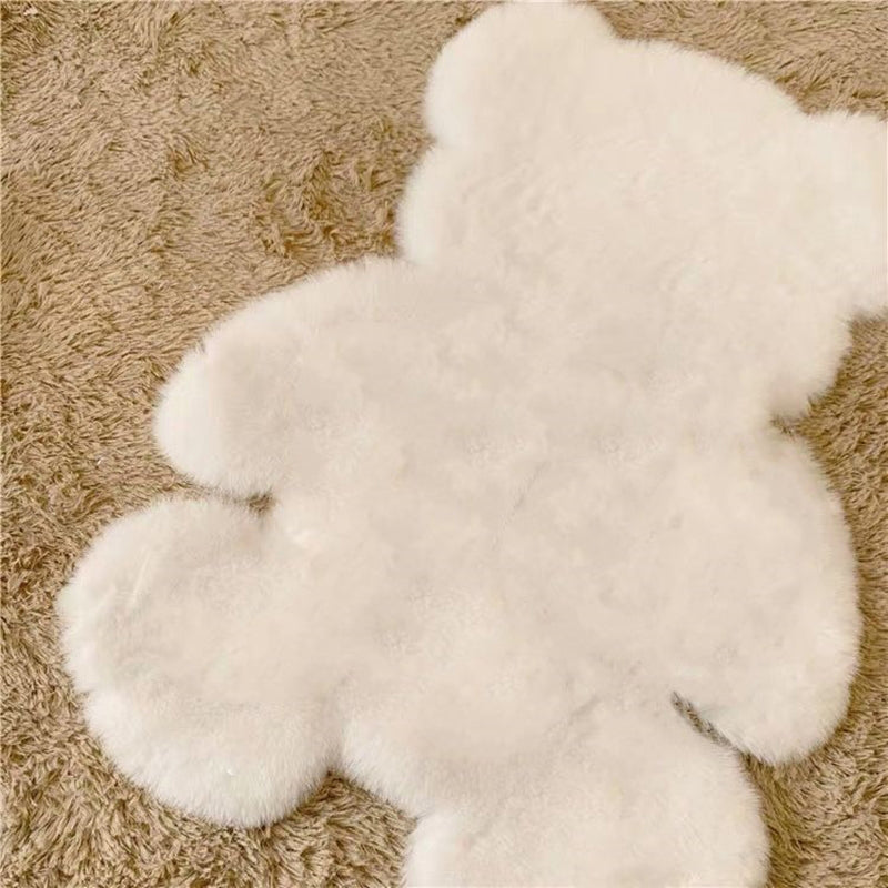 Skorter | Beer Shape Solid Carpet Multi Color Calming Area Rug Cotton Blend Pet Friendly Machine Washable Rug for Kids Bedroom