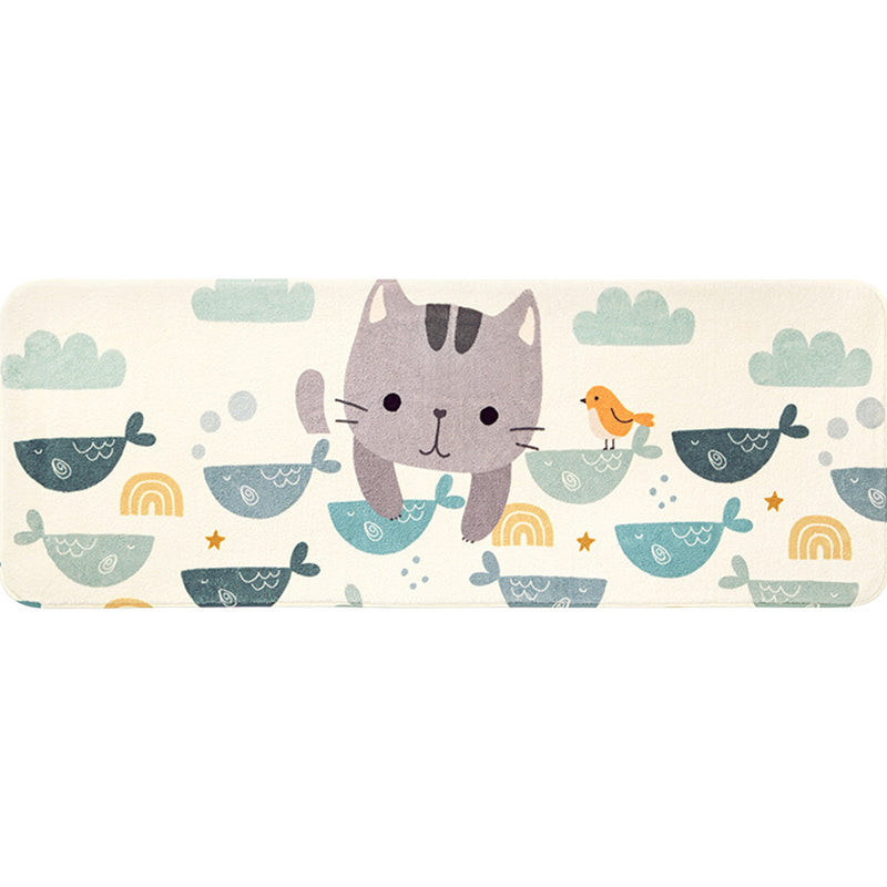 Skorter | Colorful beautiful carpet polypropylene cartoon animal pattern rug non-slip washable area rug for children's bedroom