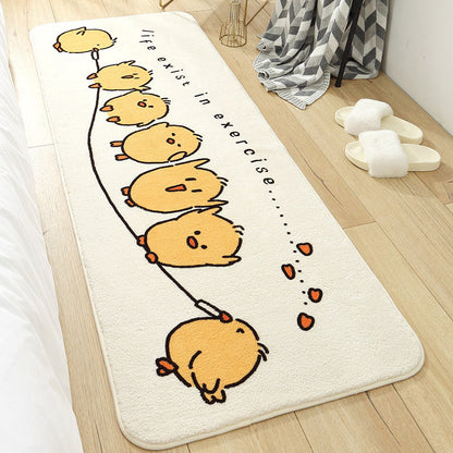 Skorter | Colorful beautiful carpet polypropylene cartoon animal pattern rug non-slip washable area rug for children's bedroom