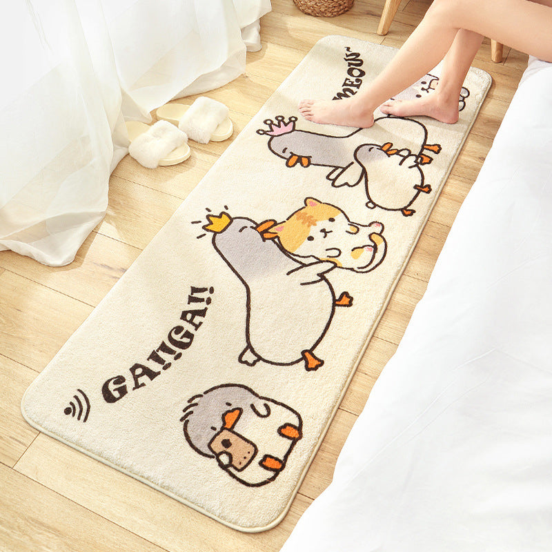 Skorter | Colorful beautiful carpet polypropylene cartoon animal pattern rug non-slip washable area rug for children's bedroom
