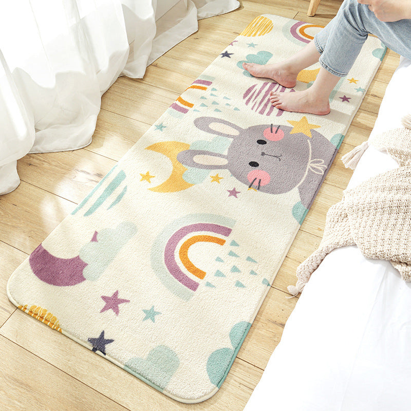 Skorter | Colorful beautiful carpet polypropylene cartoon animal pattern rug non-slip washable area rug for children's bedroom