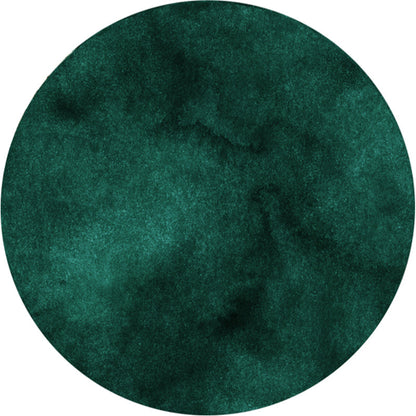 Skorter | Dark green abstract printed rug Polyester trendy rug non-slip pet-friendly rug for the living room