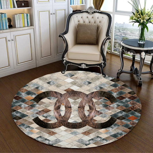 Skorter | Creative Abstract Printed Area Rug Multicolor Synthetic Carpet Non-Slip Back Stain Resistant Rug for Bedroom