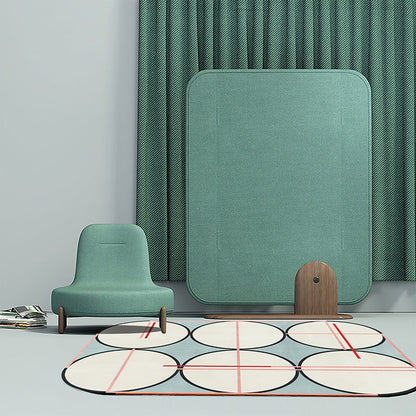 Skorter | Creative Parlor Rug Multicolor Geo-Pattern Area Rug Polypropylene Pet-Friendly Washable Easy Care Rug