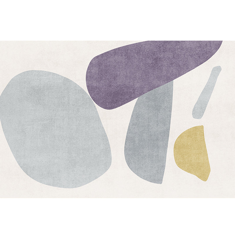 Skorter | Creative Abstract Printed Carpet Multicolored Polypropylene Indoor Carpet Pet-Friendly Non-Slip Carpet for Rooms