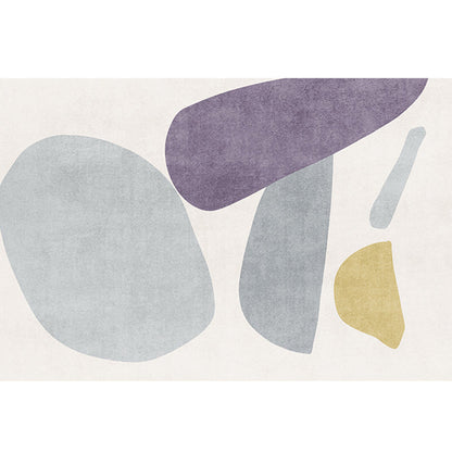 Skorter | Creative Abstract Printed Carpet Multicolored Polypropylene Indoor Carpet Pet-Friendly Non-Slip Carpet for Rooms