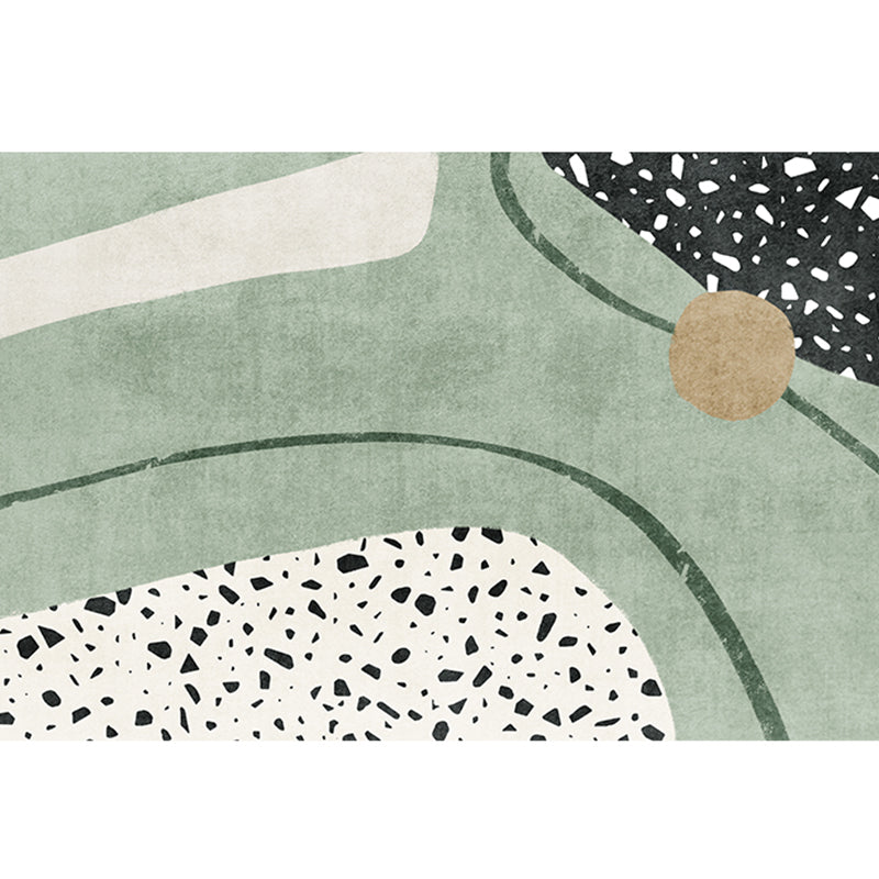 Skorter | Creative Abstract Printed Carpet Multicolored Polypropylene Indoor Carpet Pet-Friendly Non-Slip Carpet for Rooms