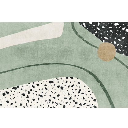 Skorter | Creative Abstract Printed Carpet Multicolored Polypropylene Indoor Carpet Pet-Friendly Non-Slip Carpet for Rooms