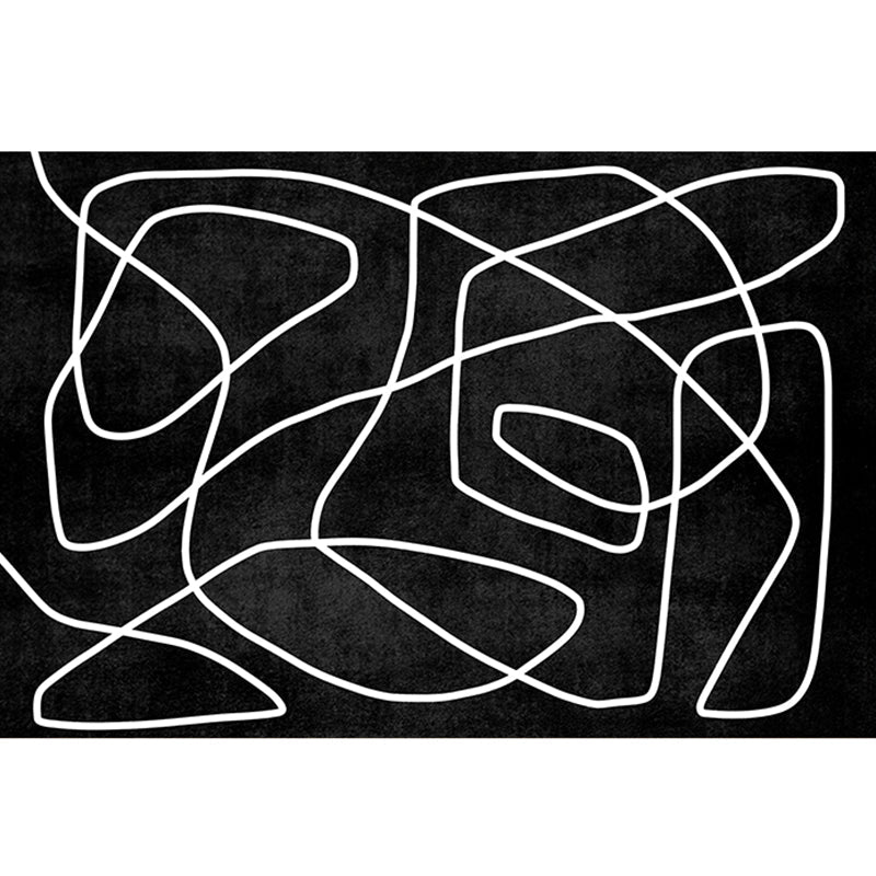 Skorter | Creative Abstract Printed Carpet Multicolored Polypropylene Indoor Carpet Pet-Friendly Non-Slip Carpet for Rooms